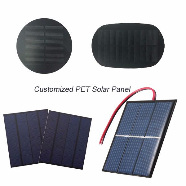 پانل های خورشیدی 1W 2W 3W 1W 2V 3V 5V Epoxy Resin PET 3