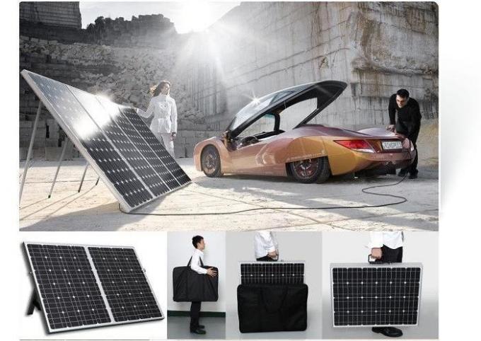 پانل های خورشیدی تاشو 100W تک قطبی برای کمپینگ 1