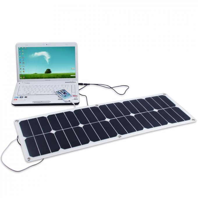 پانل های خورشیدی قابل انعطاف 40W PET برای شارژ لپ تاپ 0