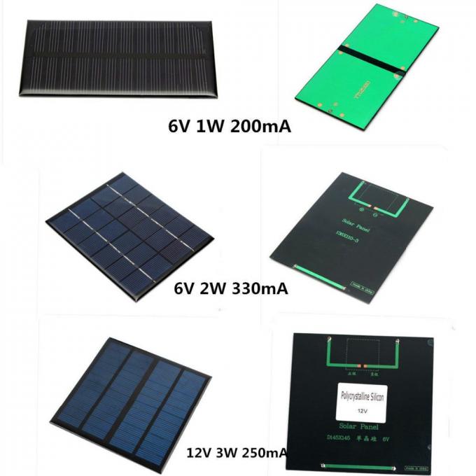 پانل های خورشیدی 5v 6v 12v 12v 0.5w 1w 2w 3w mini 0