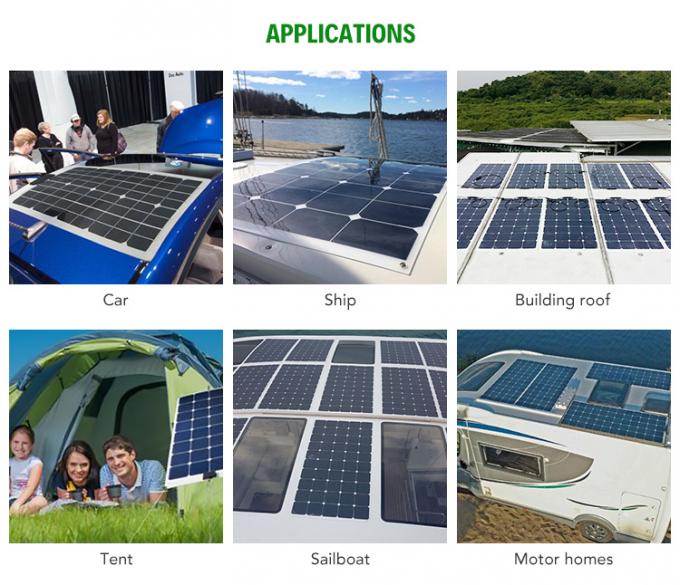 پانل های خورشیدی انعطاف پذیر 300W 320W 350W ضد آب 4