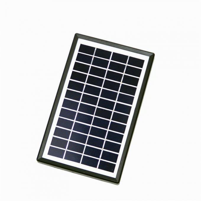 پانل های خورشیدی چند لایه شیشه ای 13 * 52mm 3W 12V با راندمان بالا 0
